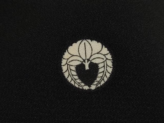 平和屋着物■豪華黒留袖 駒刺繍 渡橋扇面花文 金彩 正絹 逸品 DABJ0165qa