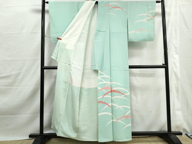 平和屋着物■訪問着 露芝文 銀彩 正絹 逸品 DABJ0179qa