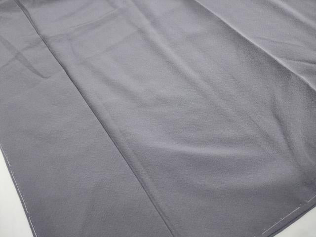 平和屋着物■上質な色無地 桔梗鼠色 正絹 逸品 DABJ0211qa