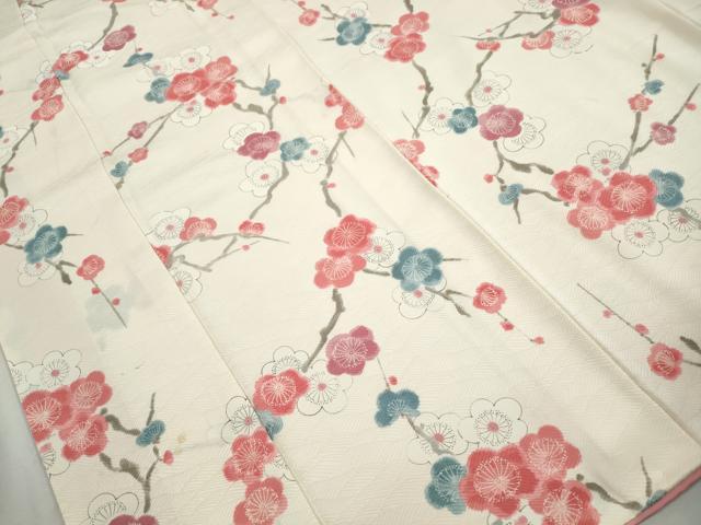 平和屋着物■上質な小紋 枝梅文 正絹 逸品 DABJ0230qa