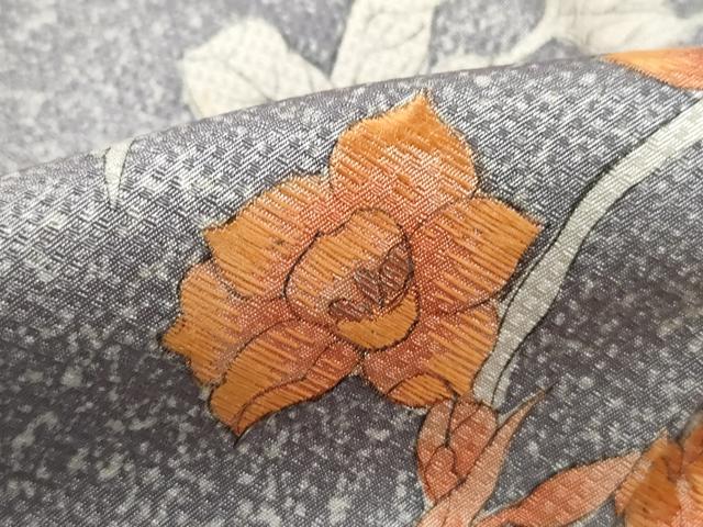 平和屋着物■訪問着 刺繍 草花文 暈し染め 正絹 逸品 DABJ0231qa