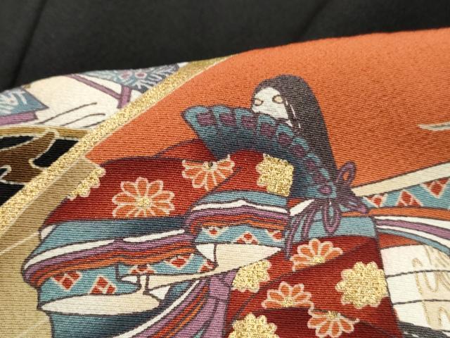 平和屋着物■豪華黒留袖 駒刺繍 人物枝松花文 金彩 正絹 逸品 DABJ0237qa