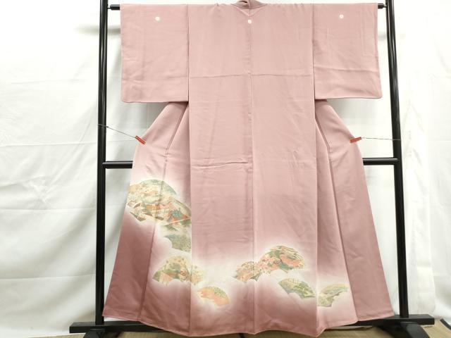 平和屋着物■豪華色留袖 寿光織 地紙人物風景花文 竹取物語 暈し染め 金糸 正絹 逸品 DABJ0238qa