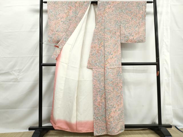 平和屋着物■上質な小紋 草花文 宝尽くし 正絹 逸品 DABJ0240qa