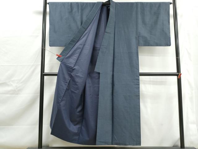 平和屋着物■男性 紬 80亀甲 総詰め 正絹 逸品 DABJ0327qa