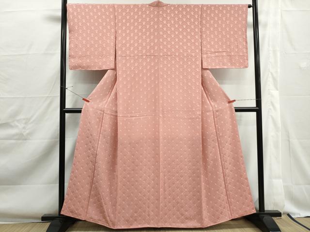 平和屋着物■上質な小紋 雪輪青海波文 正絹 逸品 DABJ0342qa