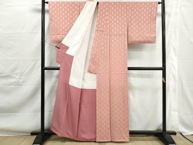 平和屋着物■上質な小紋 雪輪青海波文 正絹 逸品 DABJ0342qa