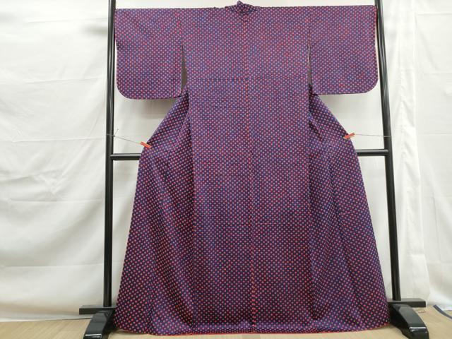 平和屋着物■上質な小紋 総絞り 正絹 逸品 DABJ0363qa