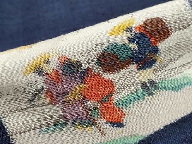 平和屋着物■上質な紬 色紙重ね人物文 正絹 逸品 DABJ0366qa