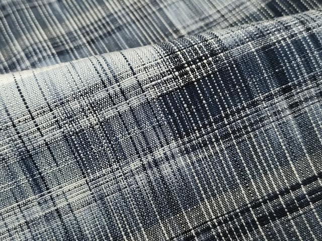 平和屋着物■上質な紬 横段文 正絹 逸品 DABJ0372qa
