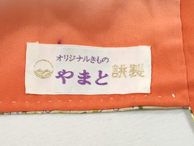 平和屋着物■上質な小紋 草花文 やまと誂製 正絹 逸品 DABJ0374qa