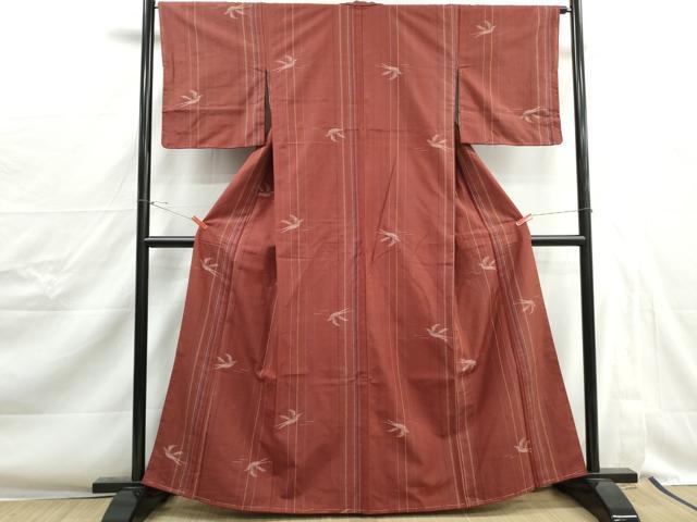 平和屋着物■上質な紬 舞鳥間道 正絹 逸品 DABJ0377qa