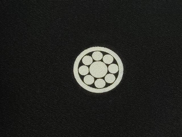 平和屋着物■豪華黒留袖 御所車花文 金銀彩 正絹 逸品 DABJ0379yqa