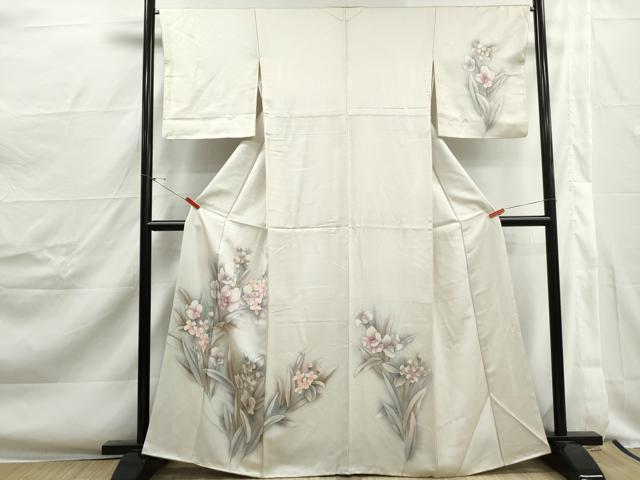 平和屋着物■訪問着 草花文 暈し染め 正絹 逸品 DABJ0390qa