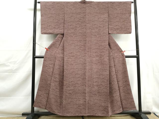 平和屋着物■上質な小紋 露芝文 正絹 逸品 DABJ0395qa