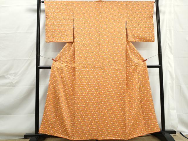 平和屋着物■上質な小紋 総絞り 正絹 逸品 DABJ0408qa