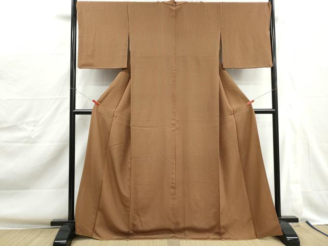 平和屋着物■上質な小紋 間道 正絹 逸品 DABJ0413qa
