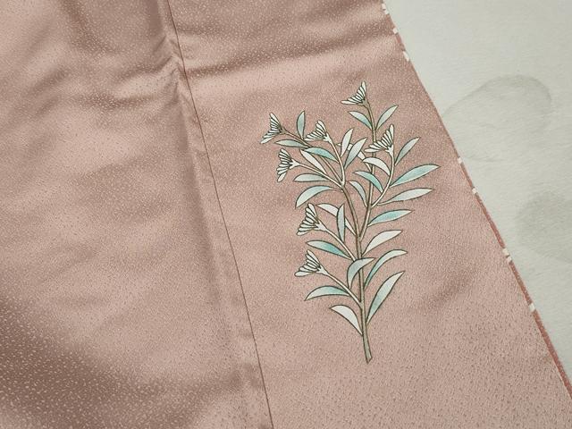 平和屋着物■訪問着 花車文 椿 暈し染め 金彩 正絹 逸品 DABJ0477qa