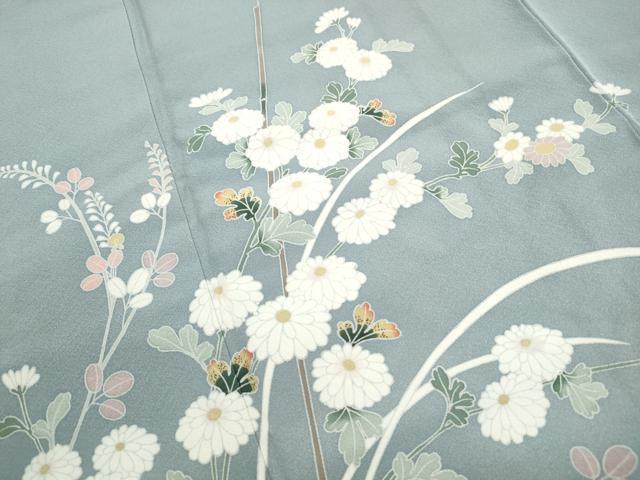 平和屋着物■訪問着 友禅 作家物 枝花文 暈し染め 正絹 逸品 DABJ0478qa
