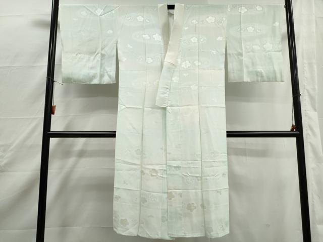 平和屋着物■長襦袢 袷 舞梅地紋 暈し染め 正絹 逸品 DABJ0487qa