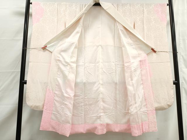 平和屋着物■振袖用長襦袢 袷 絞り 菊尽くし 暈し染め 正絹 逸品 DABJ0490qa