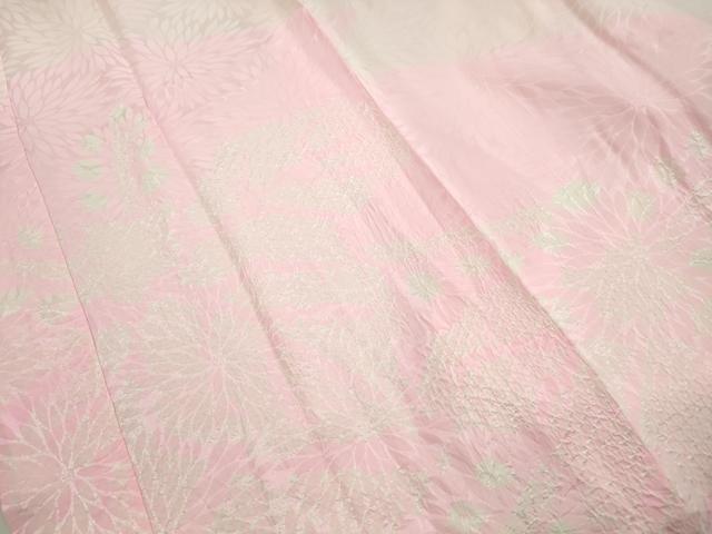 平和屋着物■振袖用長襦袢 袷 絞り 菊尽くし 暈し染め 正絹 逸品 DABJ0490qa