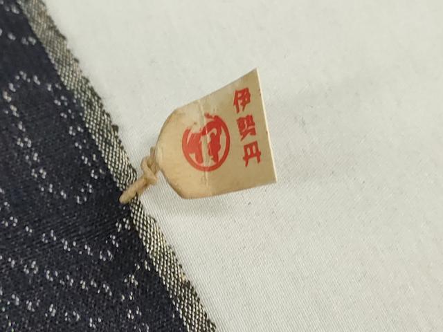 平和屋着物▼紬 反物 着尺 亀甲柄 伊勢丹扱い 証紙付き 逸品 未使用 DABJ0545zy
