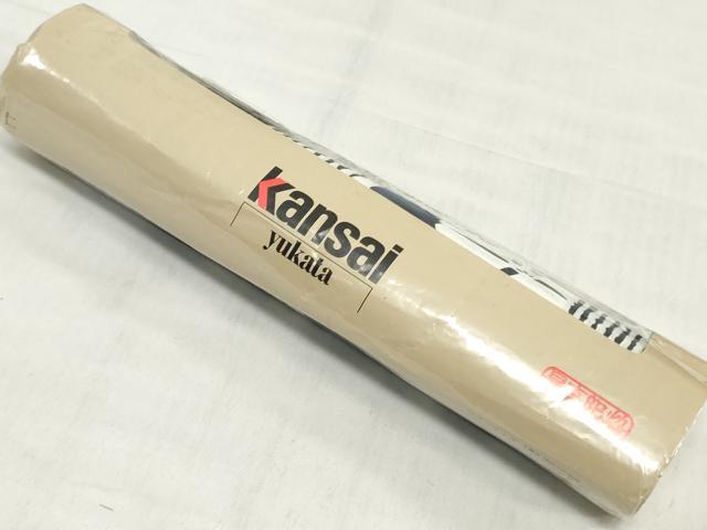 平和屋着物*夏物 世界的ファッションデザイナー 山本寛斎 kansaiブランド 浴衣 反物 着尺 注染 辨慶染 朝顔 綿 逸品 未使用 DABJ0765zy