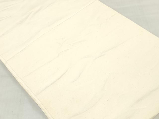 平和屋着物▼白生地 反物 着尺 浜紬 生成り色 逸品 未使用 DABJ0811zy