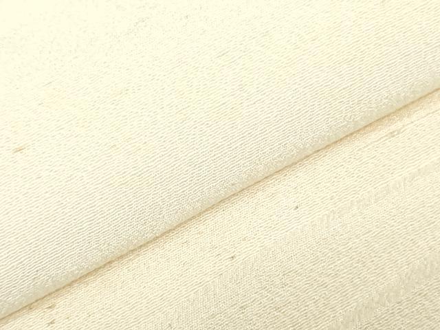 平和屋着物▼白生地 反物 着尺 浜紬 生成り色 逸品 未使用 DABJ0811zy