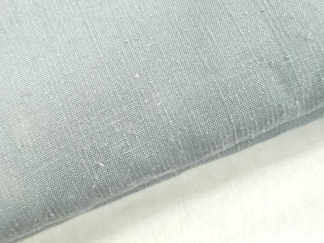 平和屋着物●本場真綿絢結城紬 反物 着尺 秘色色 証紙付き 逸品 未使用 DABJ0818zy