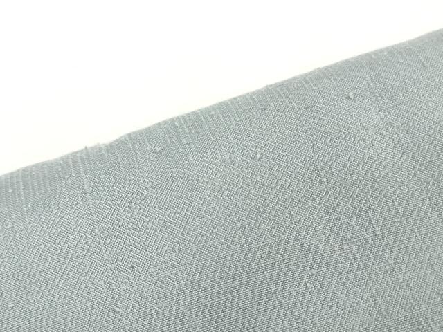 平和屋着物●本場真綿絢結城紬 反物 着尺 秘色色 証紙付き 逸品 未使用 DABJ0818zy