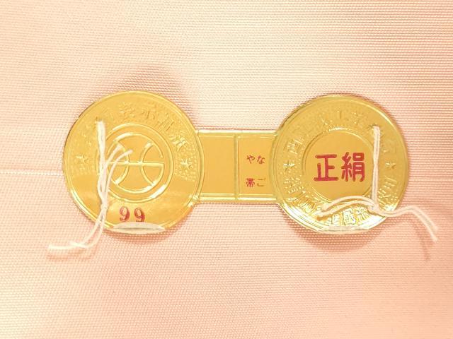 平和屋着物▼西陣 黒田織物謹製 名古屋帯 帯反物 草花文 金銀糸 証紙付き 逸品 未使用 DABJ0861zy