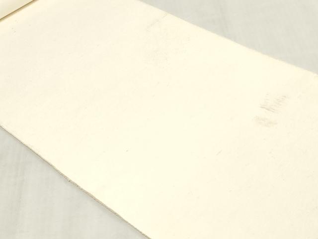 平和屋着物▼白生地 反物 着尺 上代美ずほ紬 生成り色 逸品 未使用 DABJ0870zy