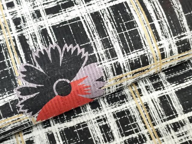 平和屋着物*夏物 浴衣 反物 着尺 注染 舞花文 REIKO HIRAKO 綿 逸品 未使用 DABJ0991zy