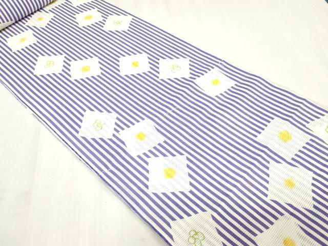 平和屋着物*夏物 浴衣 反物 着尺 綿絽 冷奴 綿 逸品 未使用 DABJ0994zy