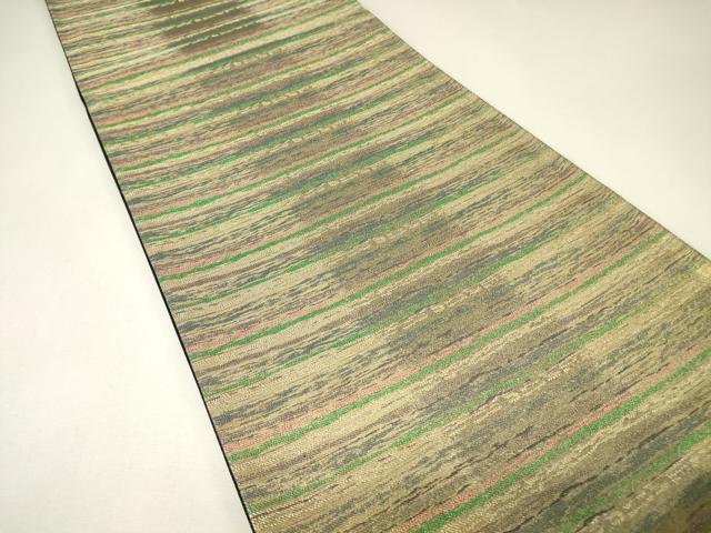 平和屋着物▼西陣 六通柄袋帯 繧錦 霞横段文 金糸 正絹 逸品 DABJ1053az
