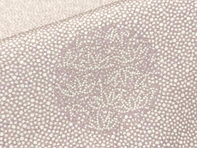 平和屋着物▽江戸小紋 単衣 花丸文 両面染め 正絹 逸品 DABJ1076az