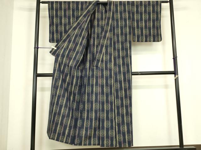 平和屋着物▽上質な紬 単衣 花間道 正絹 逸品 DABJ1090az