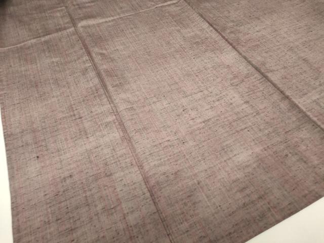 平和屋着物▽上質な紬 単衣 縞 正絹 逸品 DABJ1094az