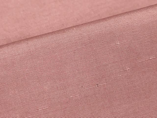 平和屋着物▽上質な紬 単衣 色無地 暗紅色 正絹 逸品 DABJ1099az