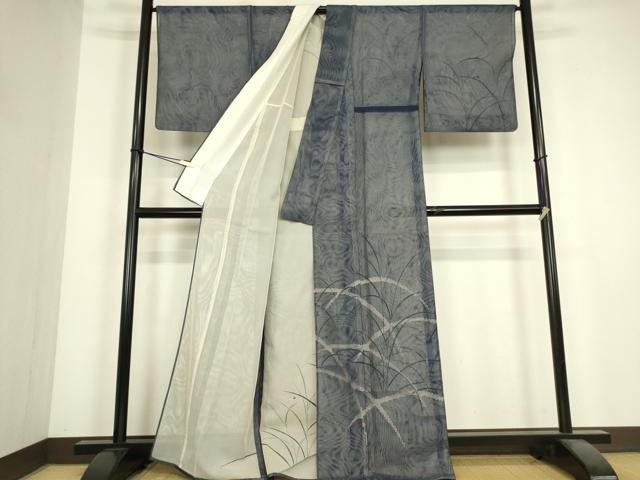平和屋着物▽訪問着 無双 紗袷 紗×紗 露芝文 正絹 逸品 DABJ1115az