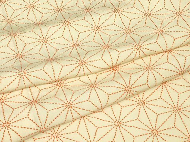 平和屋着物▽上質な小紋 単衣 麻の葉文 正絹 逸品 DABJ1117az