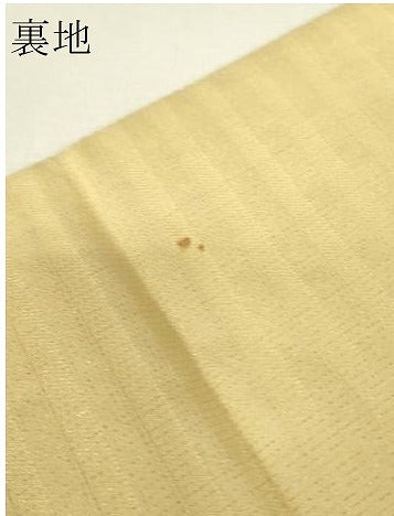 平和屋着物▼六通柄袋帯 唐織 花丸文 金糸 正絹 逸品 DABJ1140az