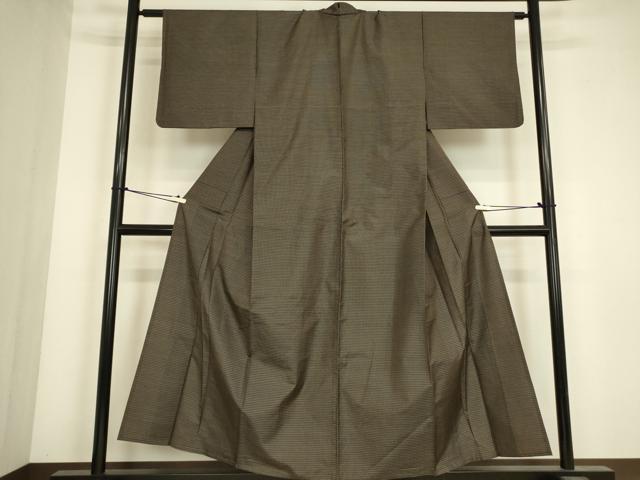 平和屋着物▽本場大島紬 単衣 絣文 正絹 逸品 DABJ1367az