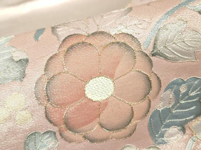 平和屋着物▼太鼓柄袋帯 駒刺繍 辻が花 金糸 正絹 逸品 DABJ1479az