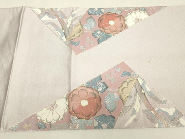 平和屋着物▼太鼓柄袋帯 駒刺繍 辻が花 金糸 正絹 逸品 DABJ1479az