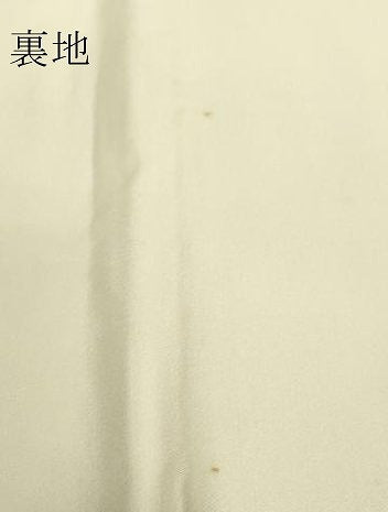 平和屋着物▼六通柄袋帯 印度立樹草花文様 金糸 正絹 逸品 DABJ1645az