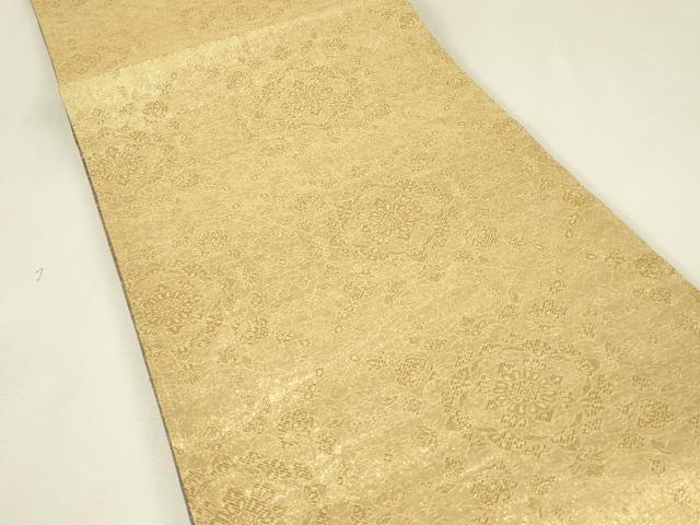 平和屋着物▼両面 六通柄袋帯 鳳凰牡丹文 金糸 正絹 逸品 DABJ1995az