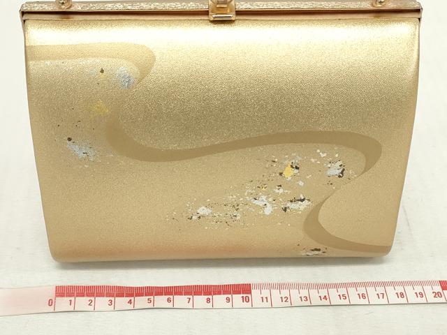 平和屋着物▼和装小物 和装バッグまとめて3点 ハンドバッグ クラッチ 佐賀錦 舞扇花文 流水箔散らし 地紙重草葉文 金銀糸 逸品 DABJ2016xg